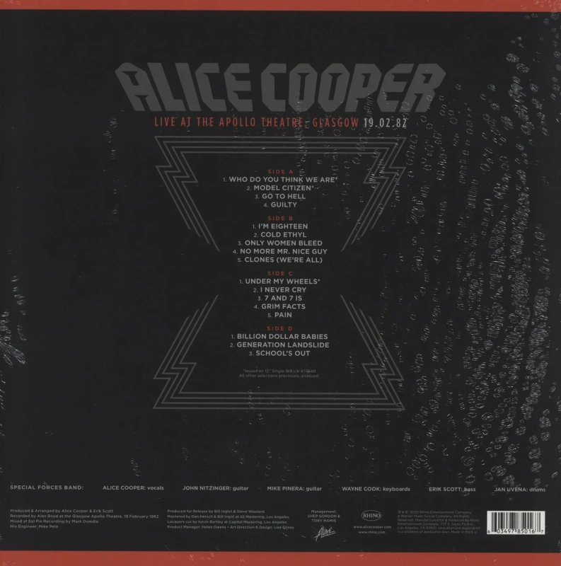 Live At The Apollo Theatre, Glasgow // 19.02.82