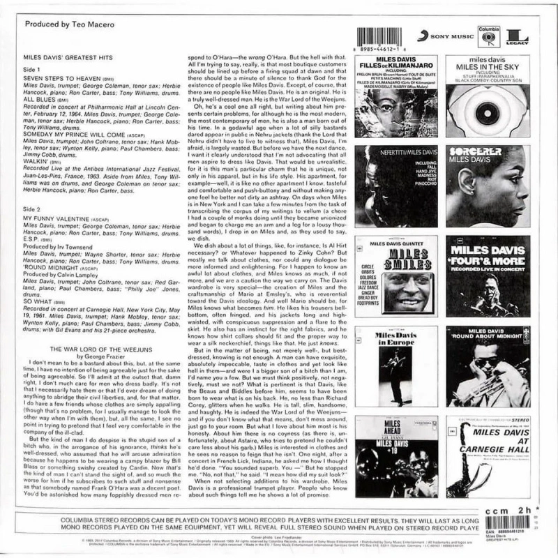 Miles Davis' Greatest Hits