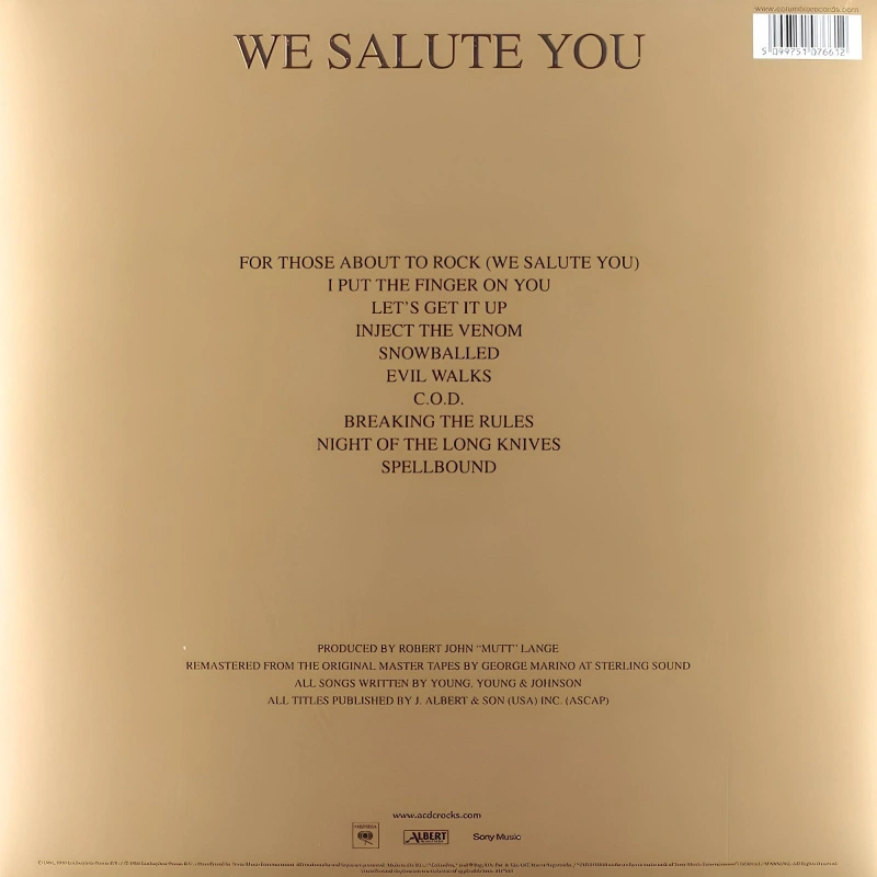 For Those About To Rock (We Salute You)