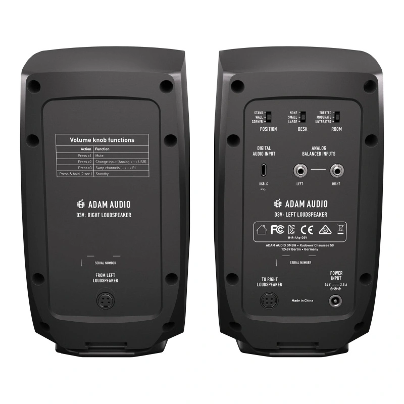 Студийные мониторы ADAM Audio D3V Black