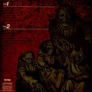 Scream Bloody Gore (Special Deluxe Edition Neon Violet, Bone White & Red Custom Tri-Color Merge With Red, Violet & Cyan Blue Splatter Vinyl)