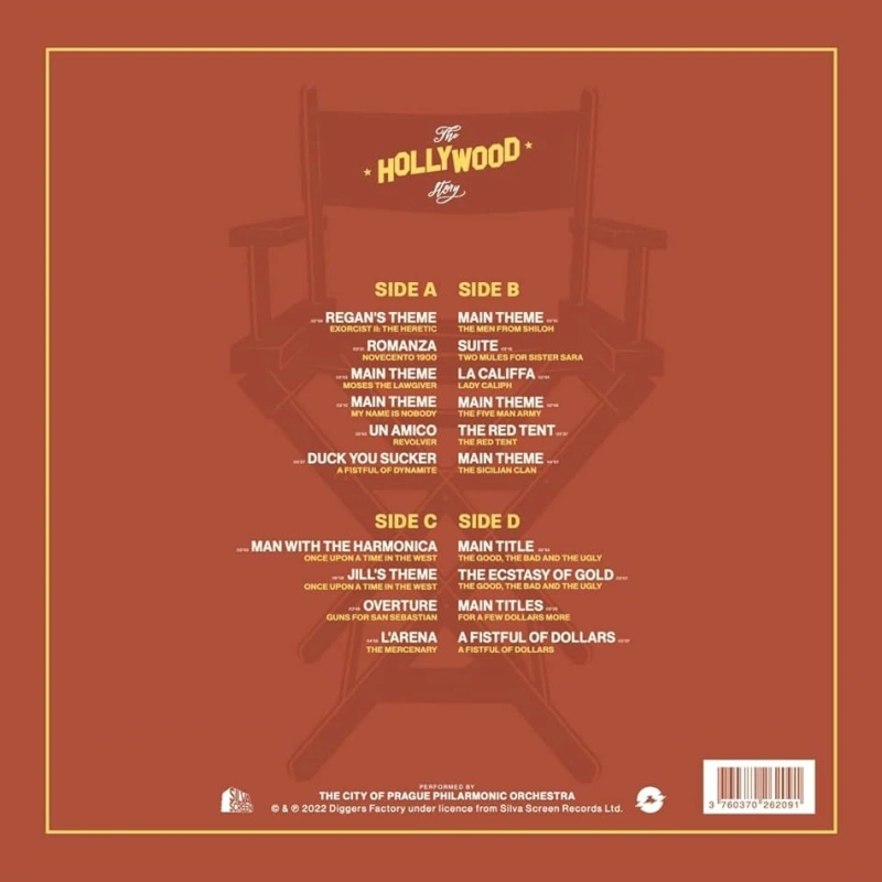 Ennio Morricone, The City of Prague Philharmonic Orchestra – Ennio Morricone: Hollywood Story (Transparent Gold Vinyl)