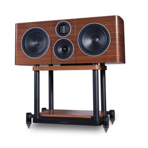 Wharfedale Elysian C + Stand Piano Walnut