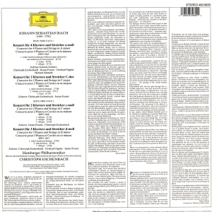 Christoph Eschenbach, Justus Frantz, Gerhard Oppitz, Helmut Schmidt, Philharmonisches Staatsorchester Hamburg – Bach: Klavierkonzerte - Piano Concertos - Concertos Pour Piano BWV 1060 - 1061 - 1063 - 1065