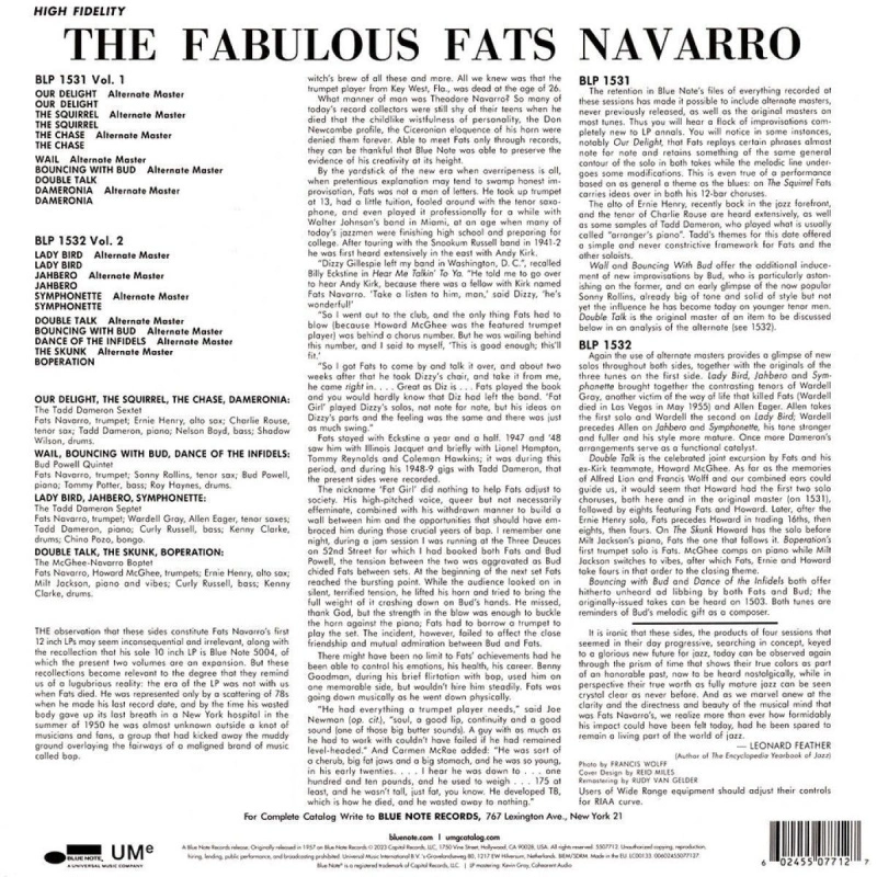 The Fabulous Fats Navarro, Volume 1