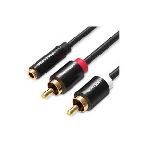 Vention аудио Jack 3,5 mm M/2RCA F - 1м