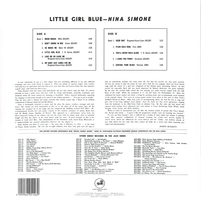 Little Girl Blue (65th Anniversary Pink Vinyl)