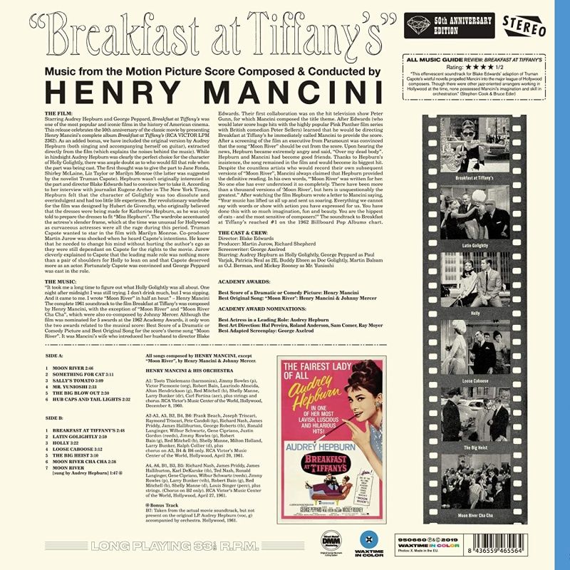 Henry Mancini – Breakfast At Tiffany's (50th Anniversary)