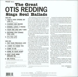 The Great Otis Redding Sings Soul Ballads (Mono) (Translucent Blue Vinyl)