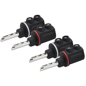 Phaze Audio SpPLUG RO чёрный тип «банан» комплект 4 шт (2 цвета)