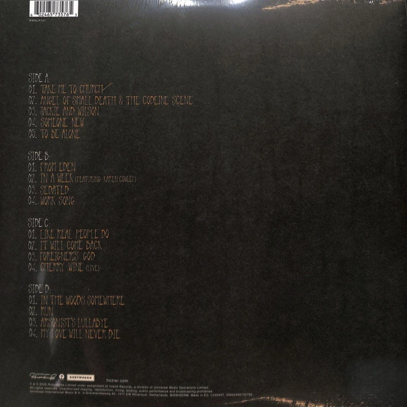Hozier (Deluxe Edition Opaque Custard Vinyl)