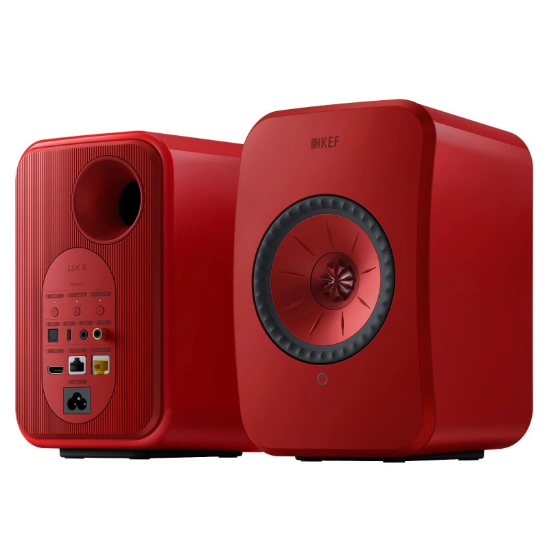 KEF LSX II Lava Red