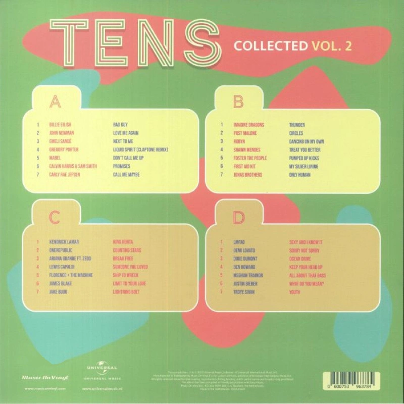 Купить виниловую пластинку Various - Tens Collected Vol. 2