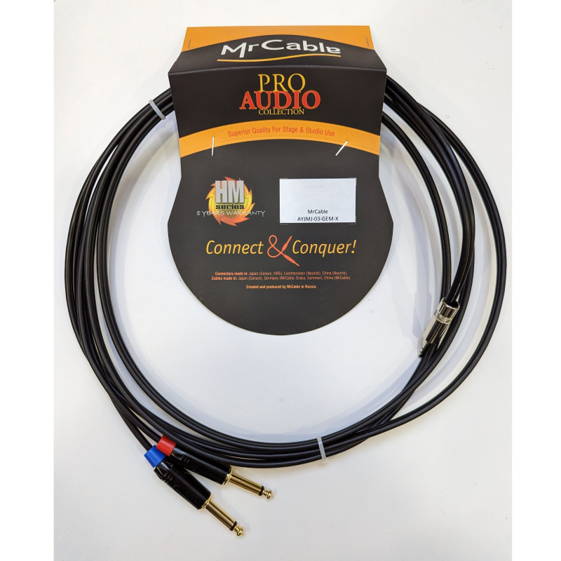 MrCable AYJMJ-03-GEM-X J3.5ster>2х J6.3mon 3м