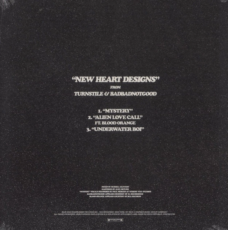 New Heart Designs (Black & White Clouds Splatter Vinyl)
