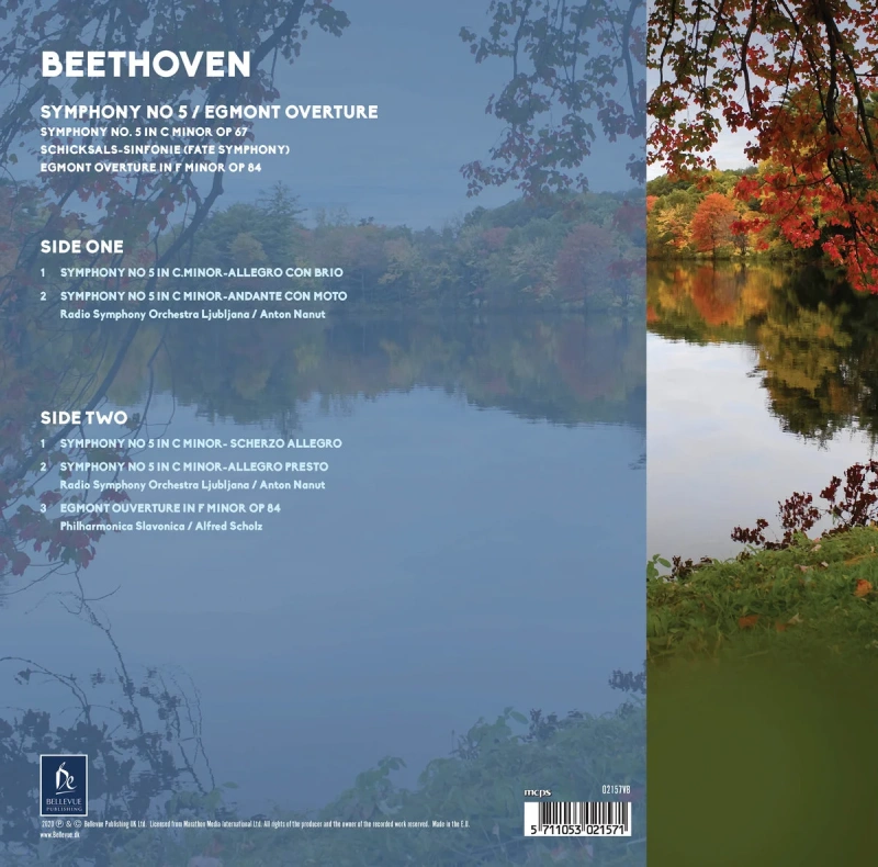 Radio Symphony Orchestra Ljubljana, Anton Nanut, Philharmonia Slavonica, Alfred Scholz – Beethoven: Symphony No 5 / Egmont Overture