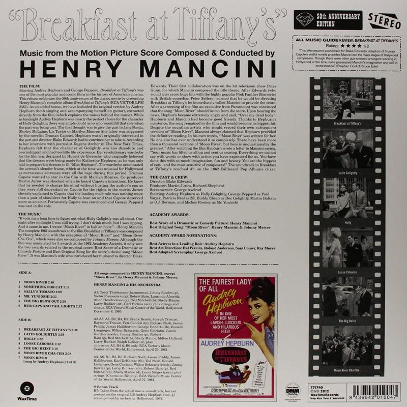 Henry Mancini – Breakfast At Tiffany's