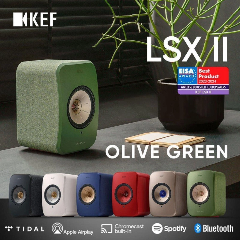 KEF LSX II Olive Green