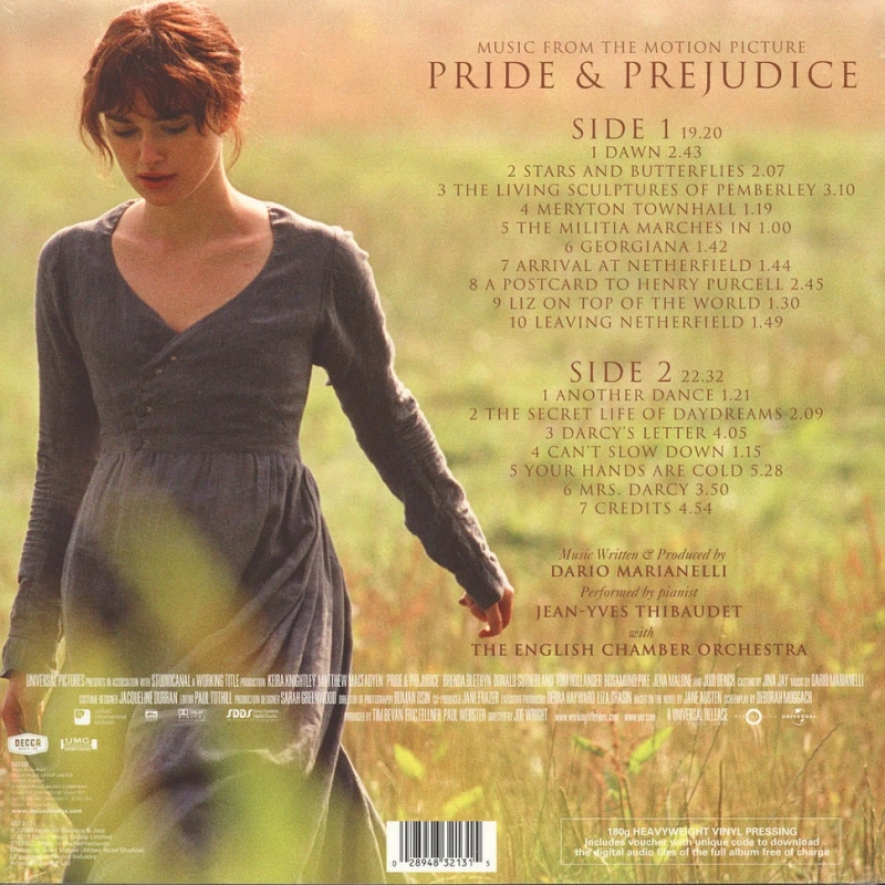 Pride & Prejudice (Music From The Motion Picture)
