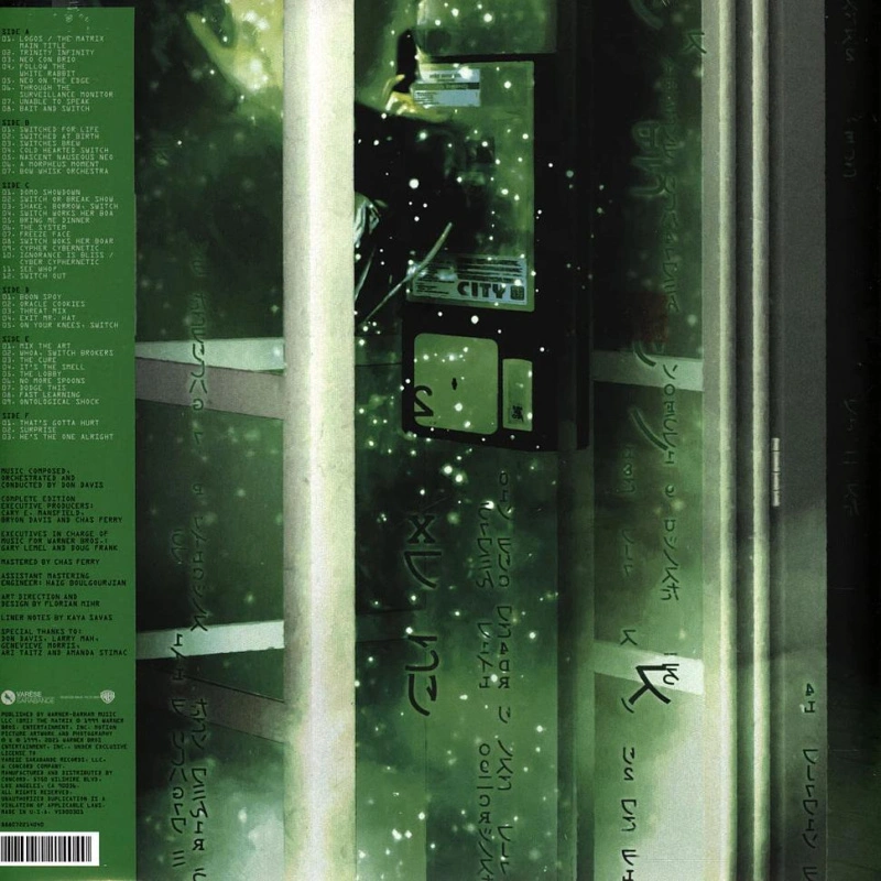 The Matrix (Original Motion Picture Score) (Deluxe Glitter-Infused Green Vinyl) 