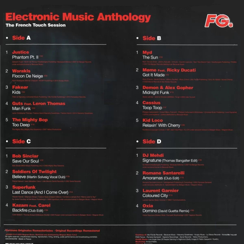 Electronic Music Anthology by FG - The French Touch Session