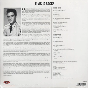 Elvis Is Back! (Alternative Cover Green Vinyl)