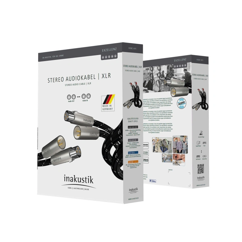 INAKUSTIK Exzellenz Stereo Cable XLR 0.75 m