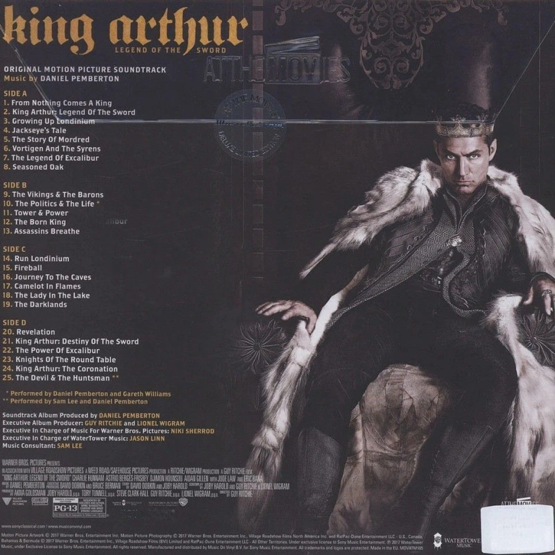 King Arthur: Legend Of The Sword (Original Motion Picture Soundtrack) (White & Black Marbled Vinyl)