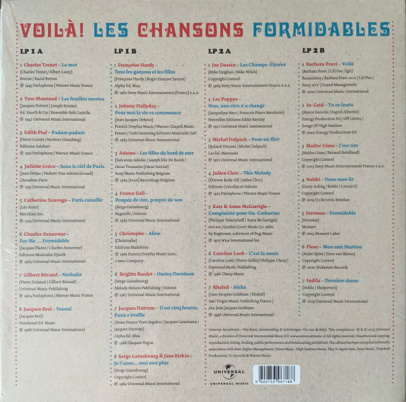 Vic van de Reijt Présente Voilà! Les Chansons Formidables