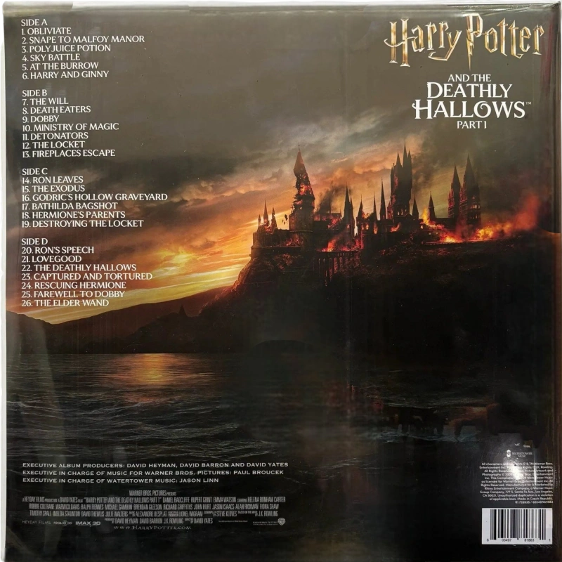 Harry Potter And The Deathly Hallows Part 1 (Original Motion Picture Soundtrack) (Clear Vinyl)