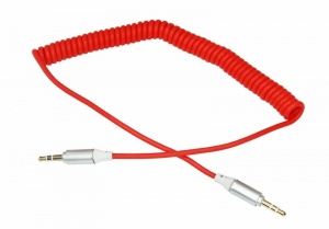 спираль (штекер 3.5 мм) 1м Red