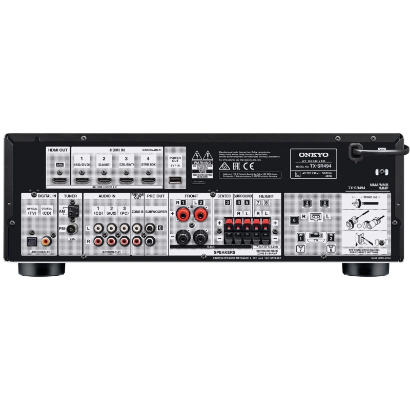 Onkyo TX-SR494 B DAB