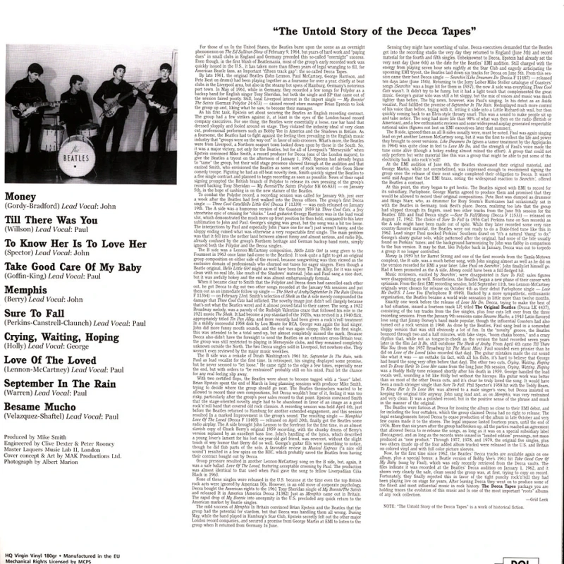 The Decca Tapes (Picture Disc)