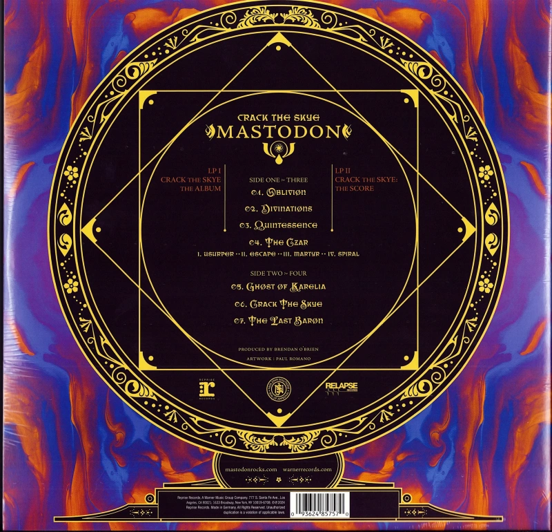 Crack The Skye (15th Anniversary Blue Sky Vinyl)