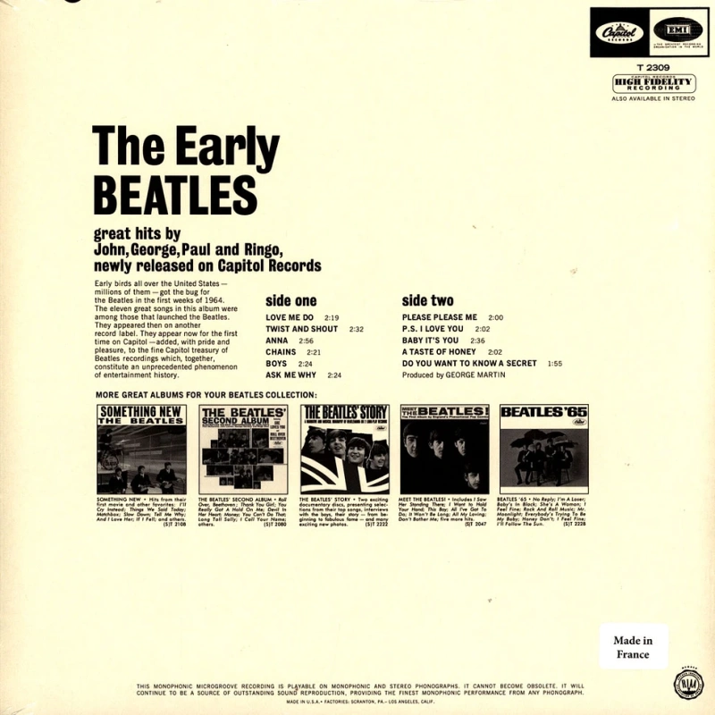 The Early Beatles (Mono)