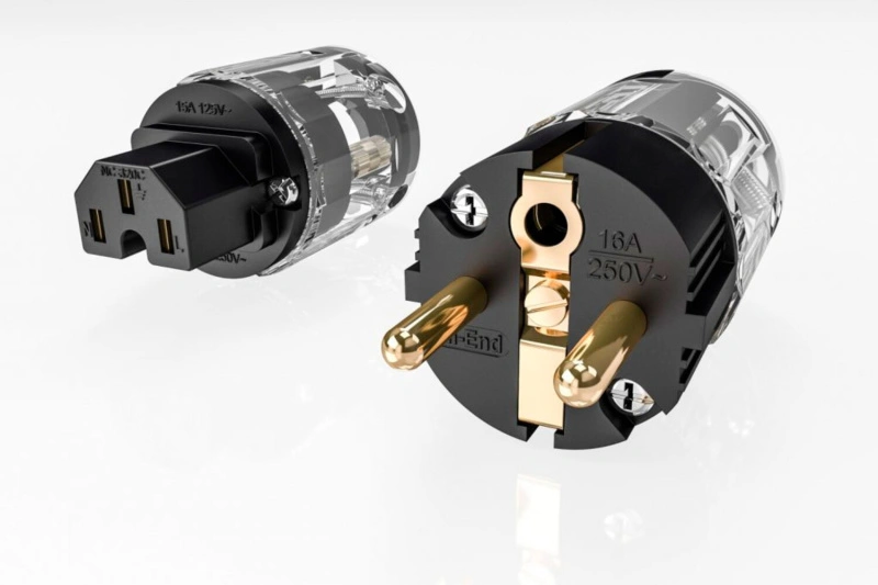 Ricable Custom Power USP Hi-Fi Schuko + IEC Power Connector Kit