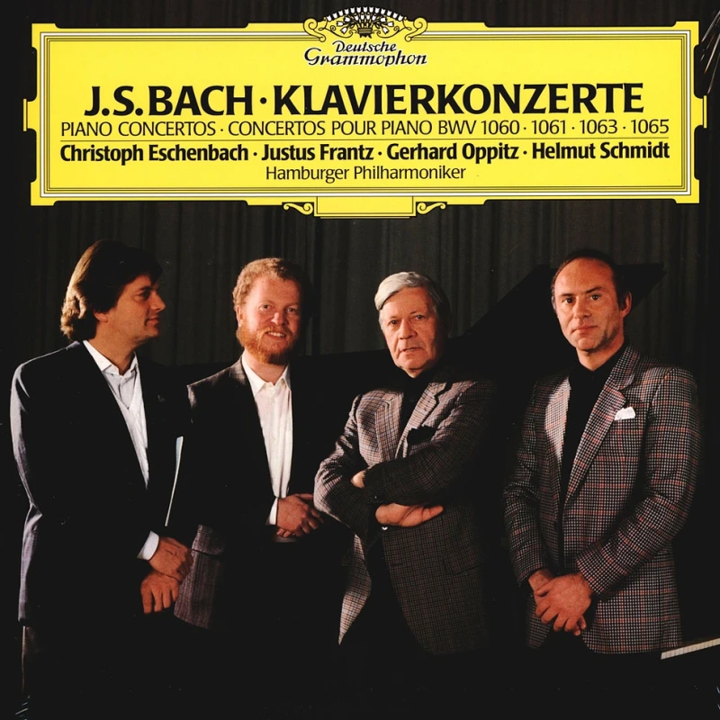 Christoph Eschenbach, Justus Frantz, Gerhard Oppitz, Helmut Schmidt, Philharmonisches Staatsorchester Hamburg – Bach: Klavierkonzerte - Piano Concertos - Concertos Pour Piano BWV 1060 - 1061 - 1063 - 1065