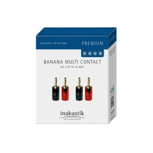 Inakustik Premium Banana Multi Contact BFA set 4 pcs (0081471)
