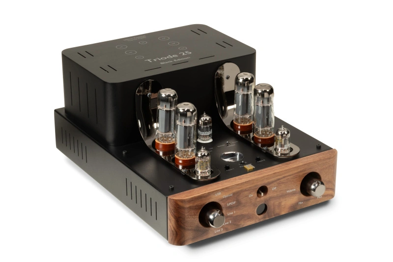 Unison Research Triode 25 USB/DAC  Black Edition Walnut