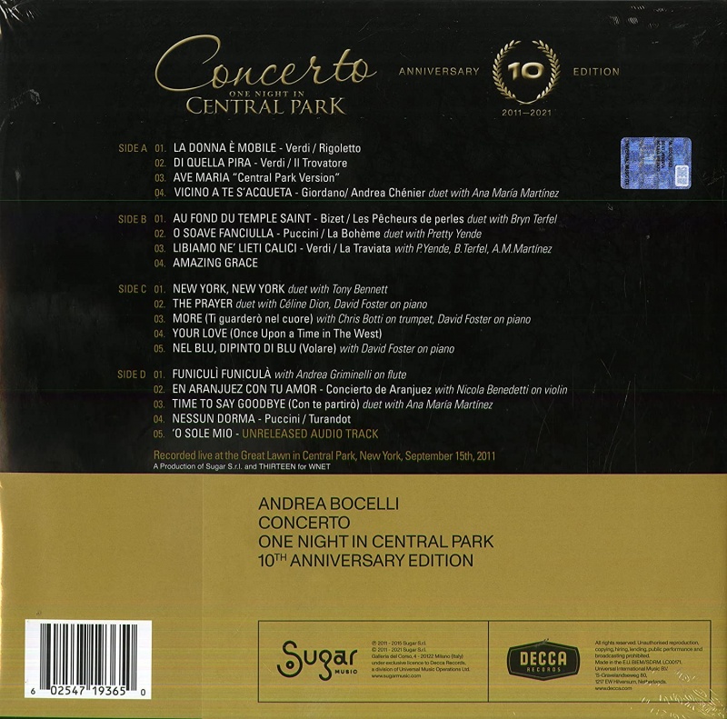 Concerto: One Night In Central Park