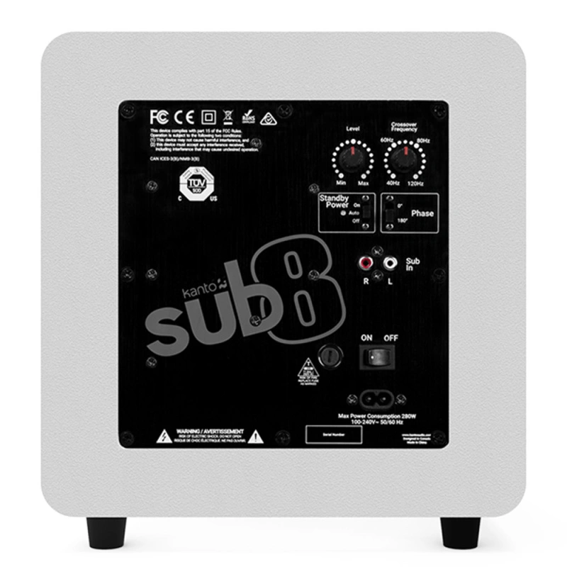 Kanto Audio SUB8 White
