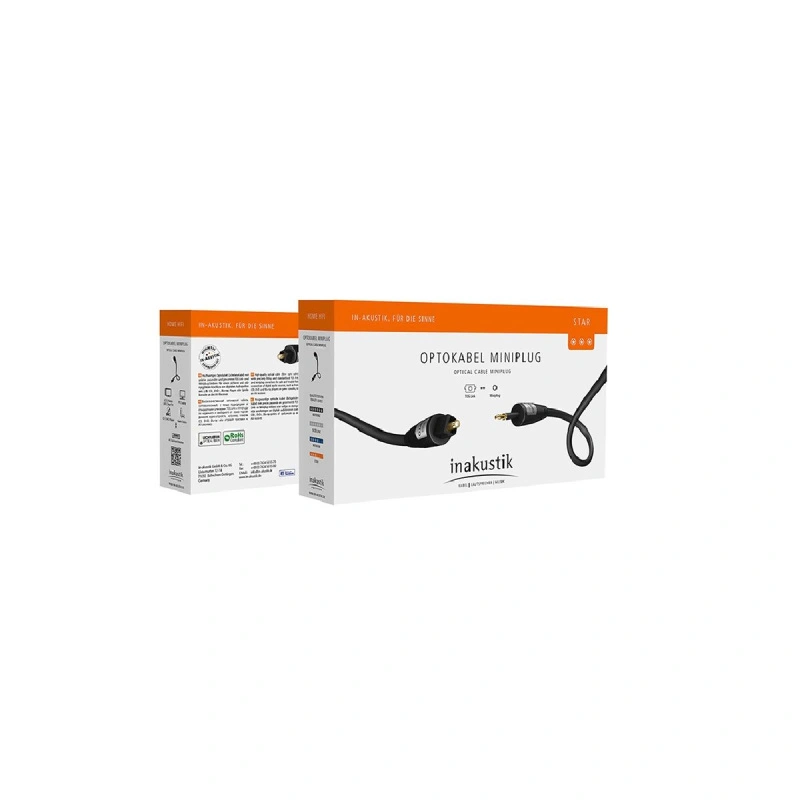 Inakustik Star Optical Cable Toslink - Miniplug 0.75 m (003121071)