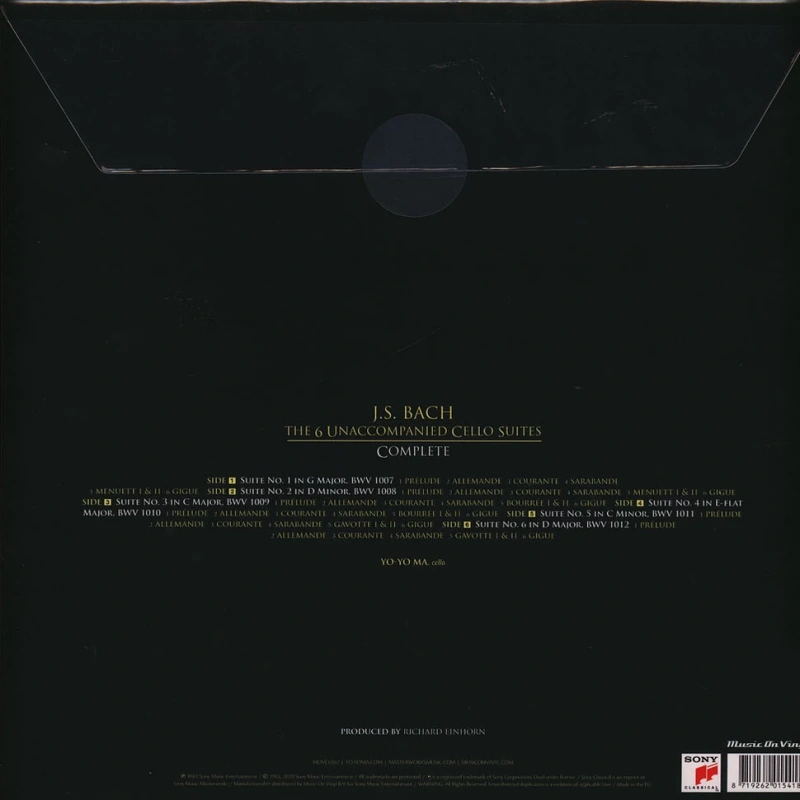 Yo-Yo Ma - Unaccompanied Cello Suites (Complete)