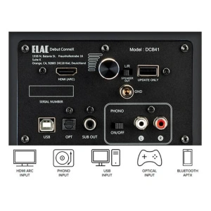 ELAC Debut ConneX DCB41 Walnut