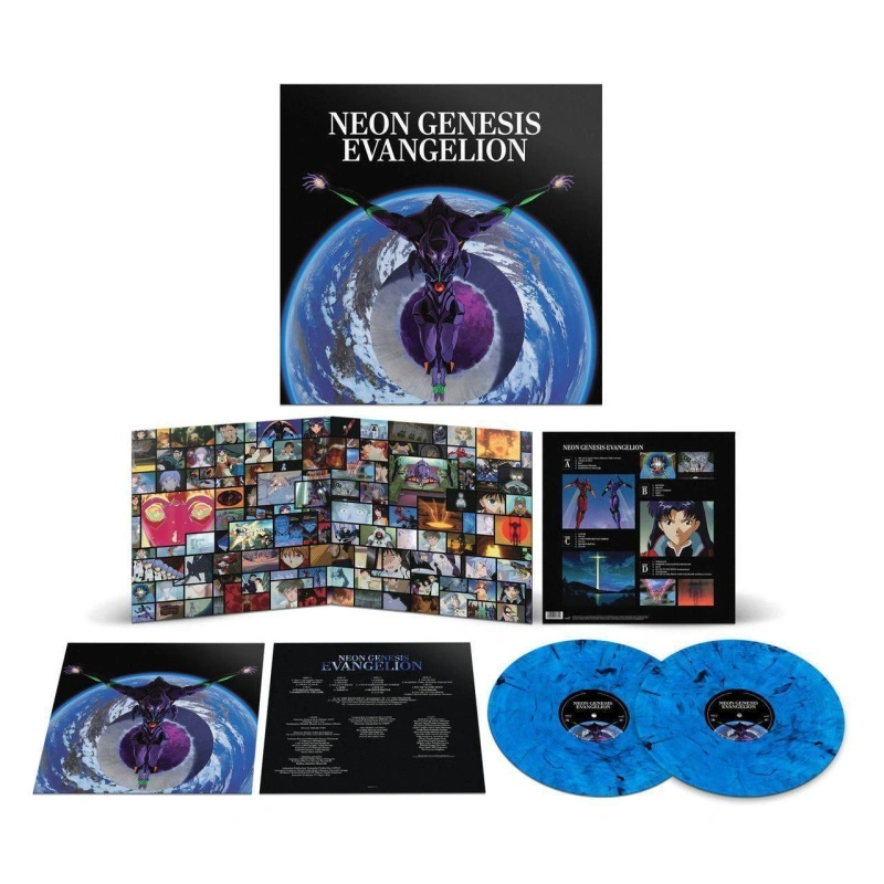 Neon Genesis Evangelion (Blue Translucent with Black Smoke Vinyl)