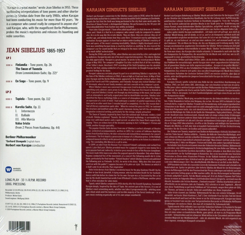 Berlin Philharmonic Orchestra, Herbert von Karajan – Finlandia / En Saga / Tapiola / The Swan Of Tuonela
