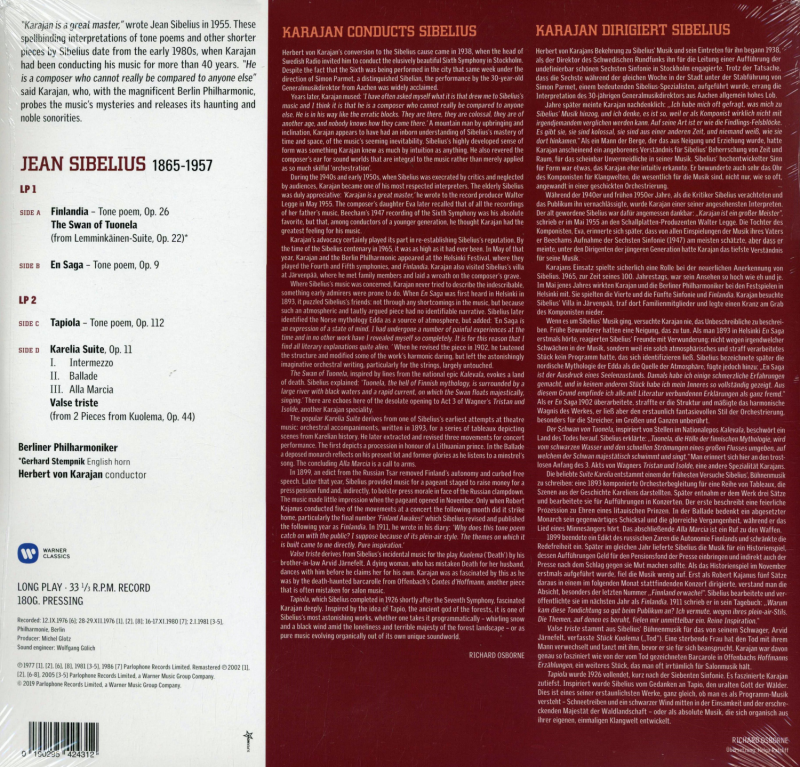 Berlin Philharmonic Orchestra, Herbert von Karajan – Finlandia / En Saga / Tapiola / The Swan Of Tuonela