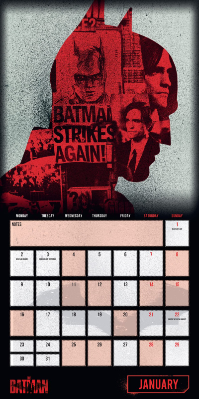 Batman Movie 2023 Calendar