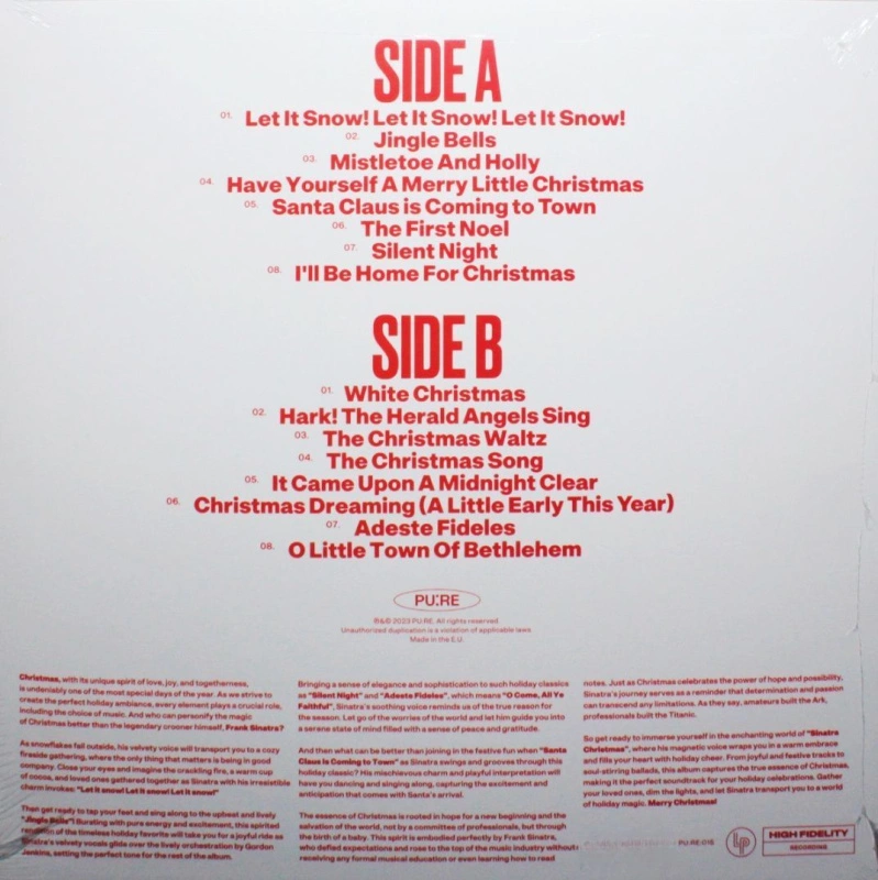 Christmas Sinatra (Crystal Clear Glitter Vinyl)