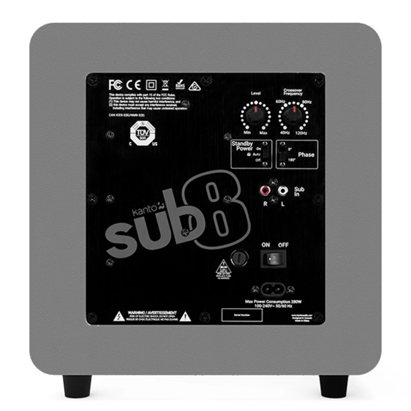 Kanto Audio SUB8 Grey